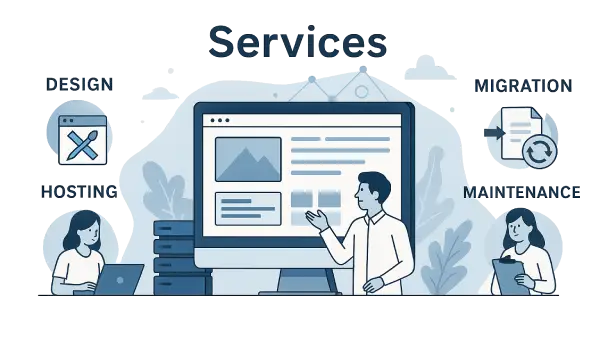 Professional web design, hosting, migration, and maintenance services by BREDC