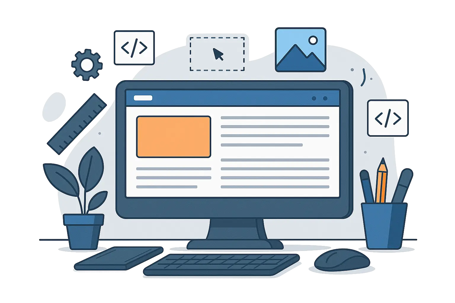 Joomla web design process and UI layouts