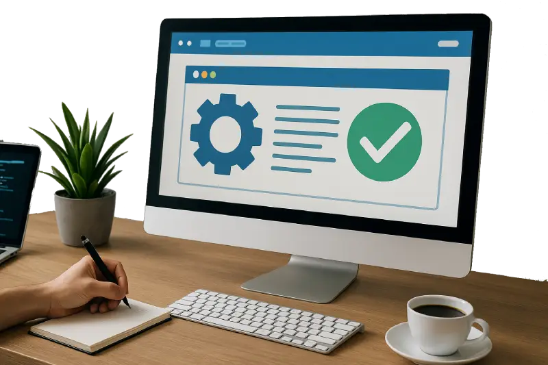 Professional website maintenance and monitoring dashboard